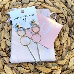 Uncommon James Baller Earrings Gold NWT